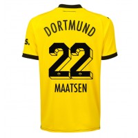 Dres Borussia Dortmund Ian Maatsen #22 Domáci 2023-24 Krátky Rukáv